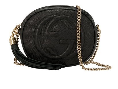 Mini Soho Crossbody, &pound;450, Handbags, Black, Leather, Front view
